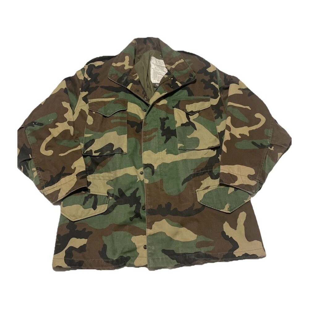 Vintage Alpha Industries M‑65 Field Jacket Large Regular Hood Missing